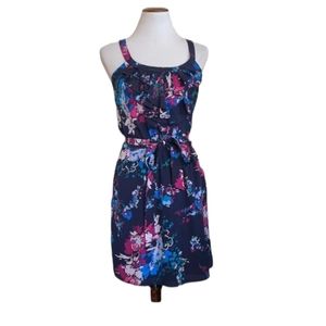 Express Floral Sleeveless Dress Sz XS